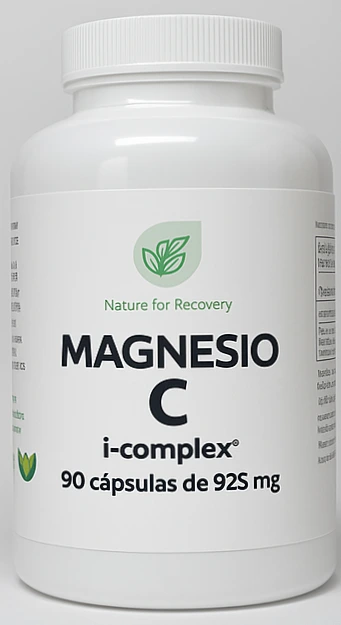Bote blanco de magnesio con vitamina C en plástico PET: ejemplo de suplemento marca blanca gama Selecta 6